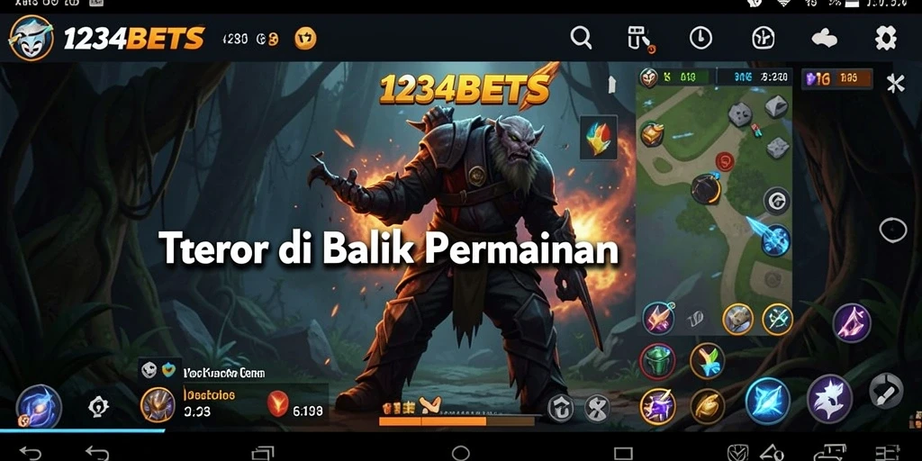 Tangkapan layar menampilkan suasana mencekam dari gameplay 1234BETS.