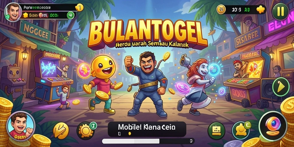 Tampilan gameplay BULANTOGEL yang penuh warna dan seru.