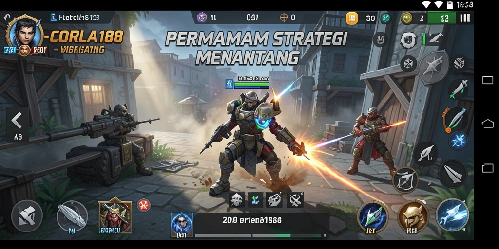 Tampilan gameplay menantang CORLA188 yang memukau.