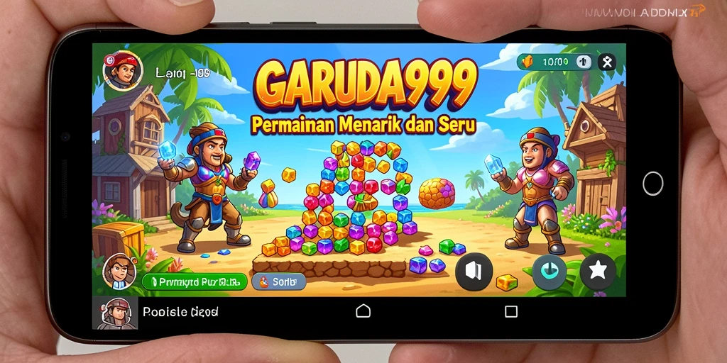 Tampilan gameplay GARUDA999 yang menantang di level Puzzle.