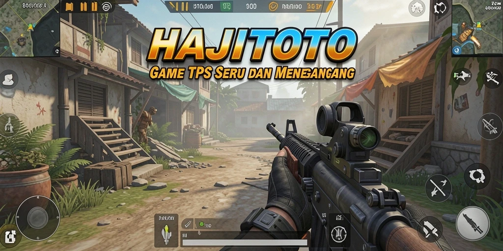 Screenshot gameplay HAJITOTO menampilkan aksi tembak-menembak yang mendebarkan.
