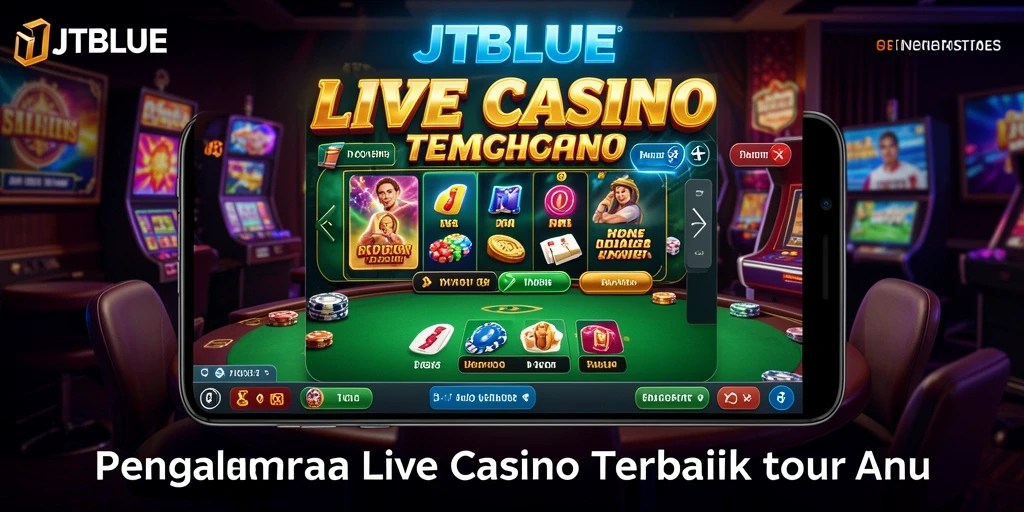 Tampilan gameplay Live Casino yang mendebarkan di JTBLUE.