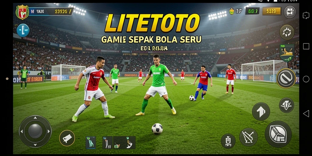 Tampilan gameplay LITETOTO yang seru dan menegangkan di lapangan.