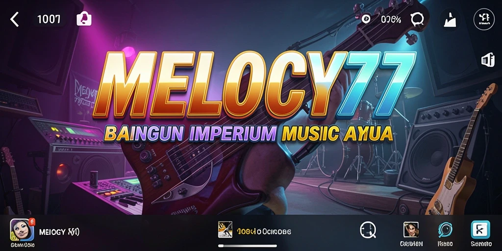 Gameplay MELODY77 menunjukkan aksi seru pengelolaan label musik.