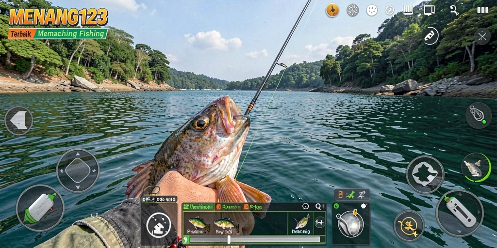 Screenshot MENANG123 menampilkan aksi memancing yang mendebarkan dan visual yang menakjubkan.