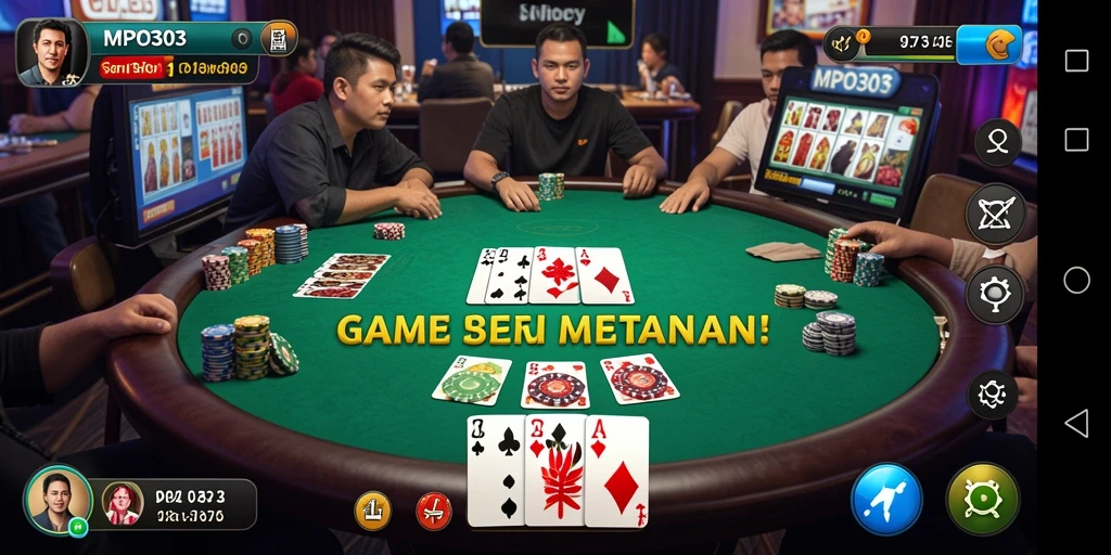Tampilan gameplay seru di MPO303 dengan fitur poker terbaik.