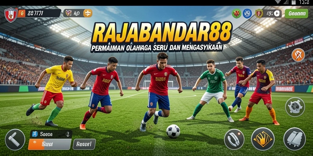 Tampilan gameplay menarik dari RAJABANDAR88 yang menampilkan pertandingan olahraga.