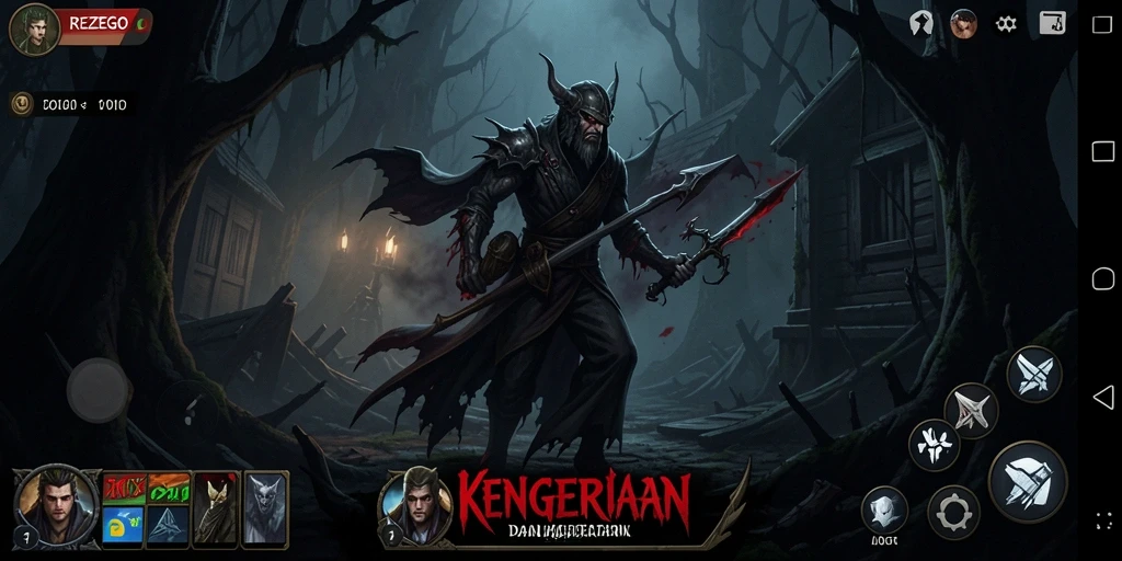 Tampilan gameplay REZEGO yang mencekam dan penuh kengerian.