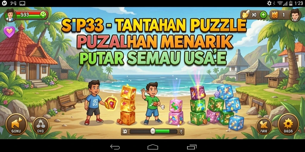 Tampilan gameplay SIP33 yang penuh warna dan menantang.