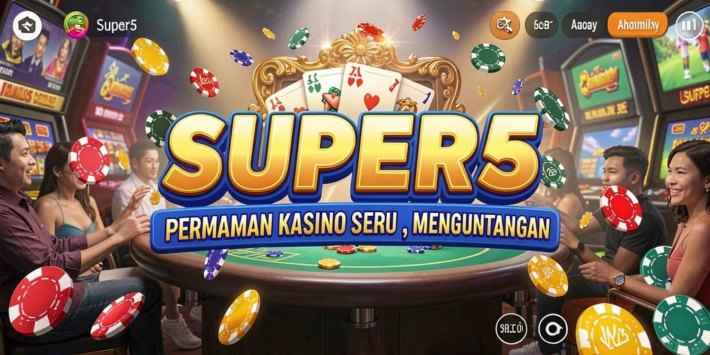 Tampilan gameplay SUPER5 yang menyenangkan dan interaktif.